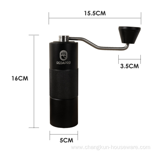 adjustable manual stainless steel coffee bean grinder